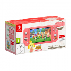 Nintendo Console Switch Lite Nintendo Corail + Animal Crossing + Abonnement NSO 12 Mois