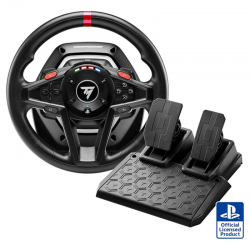 Sony Volant Thrustmaster + Pédalier T128 Compatible PS4/PS5/PC