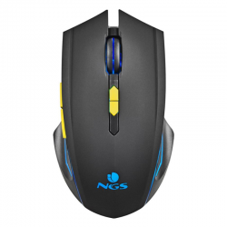 NGS Souris de Jeu avec Lumière LED Sans Fil NGS GMX-200 Rainbow Lights Jusqu'à 2300 DPI 2.4 GHZ