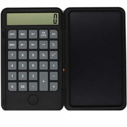 Calculatrice avec Notepad Écran LCD 6 Pouces - 12 Chiffres, Fonction Dessin/Mémo, Tablette