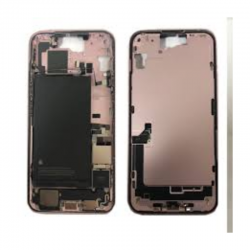 Apple Chassis Arrière iPhone 15 sans Vitre Arrière avec Batterie Rose eSIM US (Origine Demonté) Grade A