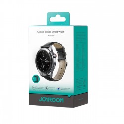 Joyroom Joyroom Montre Connectée Classic Series JR-FC2 Pro avec Fonction de Réponse aux Appels - Gris foncé / Bracelet Noir