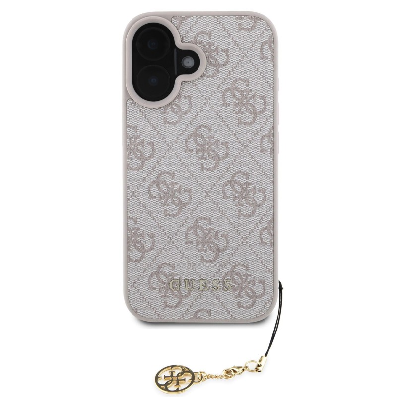 Guess GUESS IPhone 16 PRO - Coque CHARM 4G TON SUR TON - ROSE