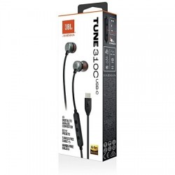 JBL JBL TUNE 310C - Ecouteurs Filaires USB-C - Noir