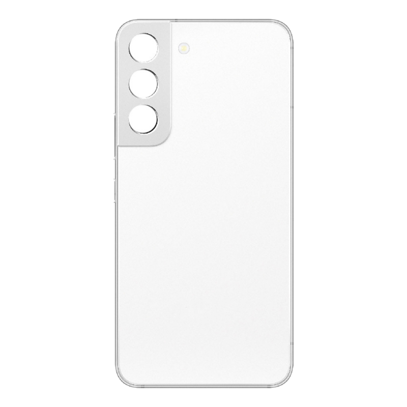 Samsung Vitre arrière Samsung Galaxy S22 Plus 5G (S906B) sans Contour Lentille Blanc (Original Démontée) - Grade A