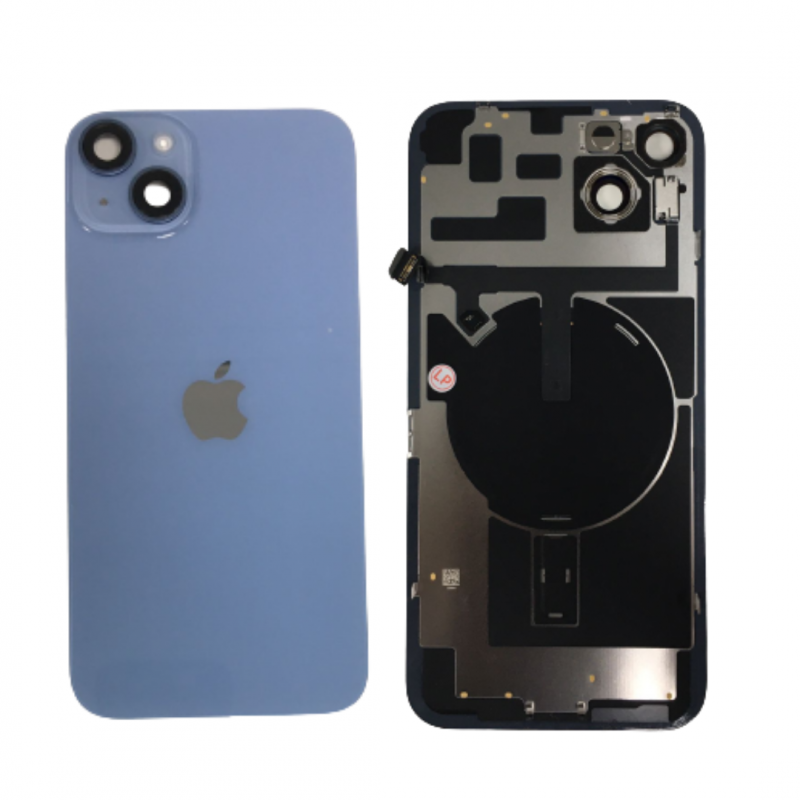 Apple Vitre Cache Arrière iPhone 14 Bleu (Origine Demonté) - Grade AB
