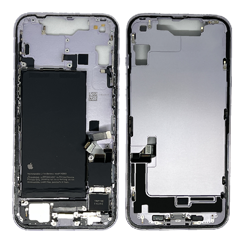 Apple Châssis Vide iPhone 14 Violet (Origine Demonté) - Grade A