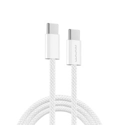 Wuw Cable USB-C vers USB-C 60W tressé Blanc X200