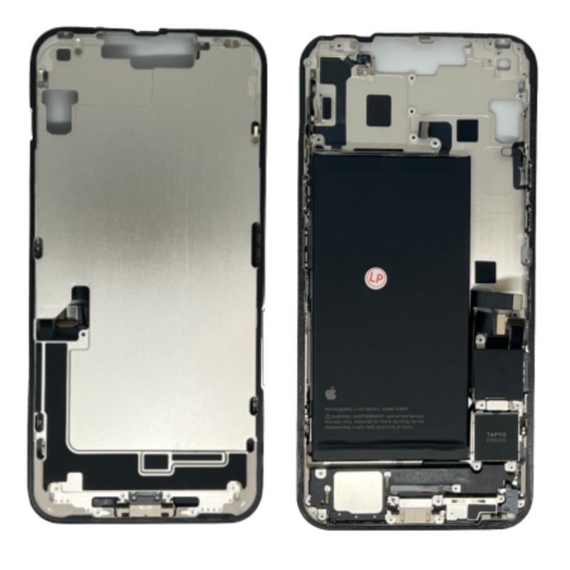Apple Châssis iPhone 14 Blanc eSIM US - Connecteur de Charger avec Batterie sans Vitre Arrière (Origine Demonté) Grade A