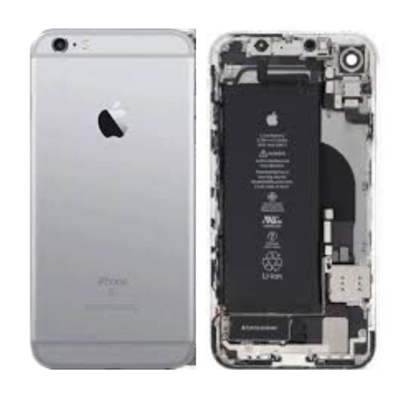 Apple Chassis Complet iPhone 6 Gris - Connecteur de Charge + Batterie (Origine Demonté) Grade A