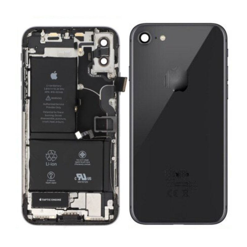 Apple Châssis Complet iPhone 7 Noir - Connecteur de Charge + Batterie (Origine Demonté) Grade AB