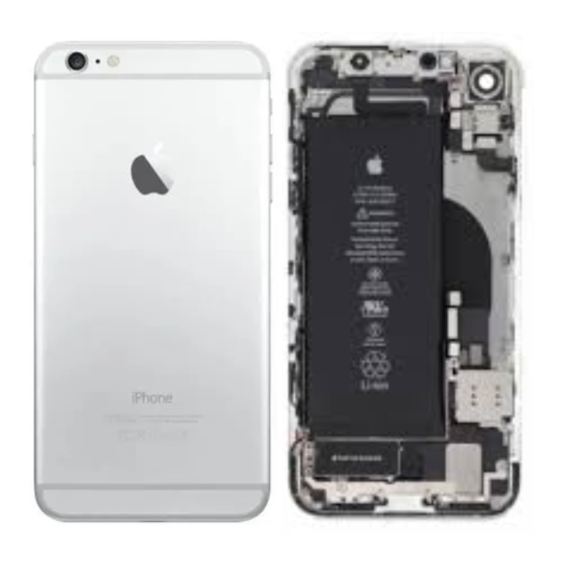Apple Chassis Complet iPhone 6 Argent - Connecteur de Charge + Batterie (Origine Demonté) Grade AB