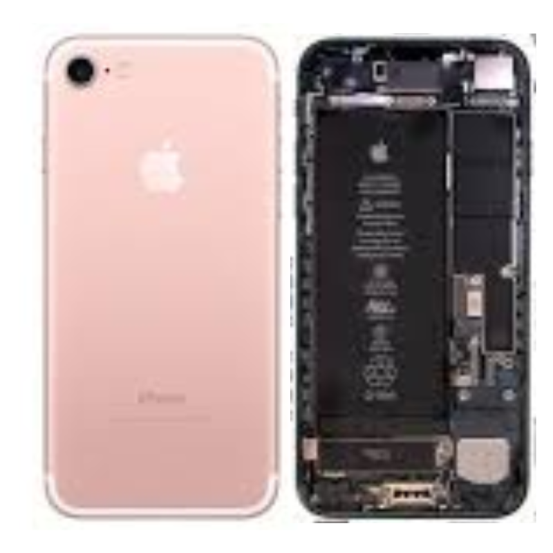 Apple Châssis Complet iPhone 7 Rose - Connecteur de Charge Avec Batterie (Origine Demonté) Grade AB
