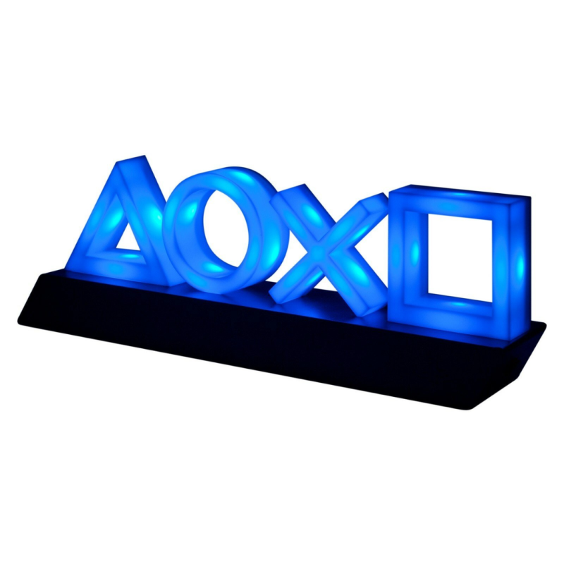 Sony Paladone PlayStation 5 Lampe USB décorative à LED (Avec Mode Réaction à la Musique, Lumière Bleue)