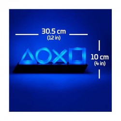Sony Paladone PlayStation 5 Lampe USB décorative à LED (Avec Mode Réaction à la Musique, Lumière Bleue)