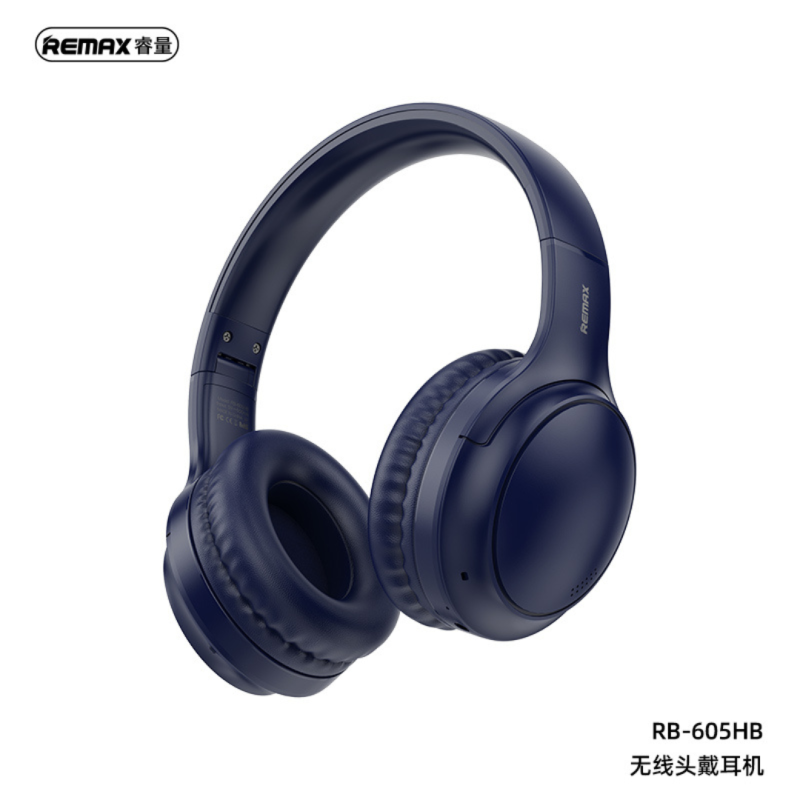 Remax Casque sans fil REMAX RB-605HB (66 heures d'autonomie) - Bleu Remax Casque sans fil REMAX RB-605HB (66 heures d'autonomie) - Bleu