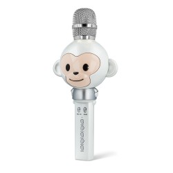 MAXLIFE : MICROPHONE BLUETOOTH AVEC HAUT-PARLEUR ANIMAL MX-100 - BLANC