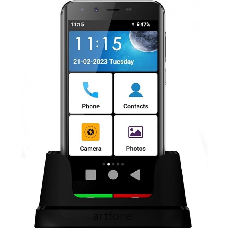 SeniorPhone Smart_500 - 4G (d'appel d'urgence - écran 5 Pouces - Caméra 13 MP)