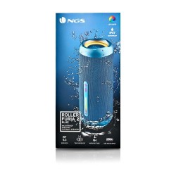 NGS NGS - ROLLER FURIA 2 : ENCEINTE BT .3 AVEC LEDS RÉSISTANTE AUX ÉCLABOUSSURES 30W- BT/USB/TF/AUX IN-TWS