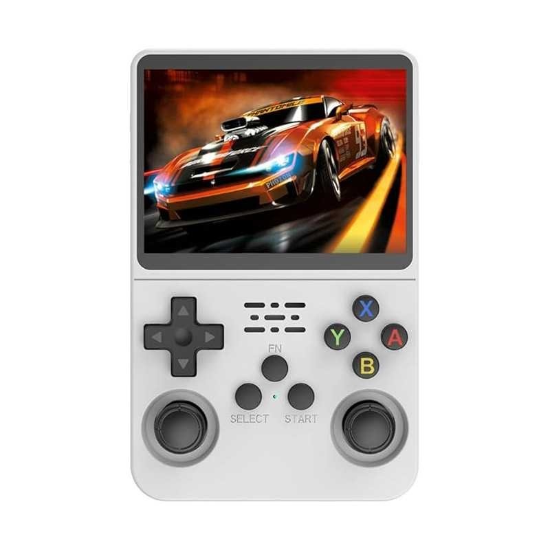 Mini Console de Jeu Vidéo Portable R36s Écran IPS 3,5" 64 Go - Blanc Mini Console de Jeu Vidéo Portable R36s Écran IPS 3,5" 64 Go - Blanc