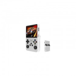 Mini Console de Jeu Vidéo Portable R36s Écran IPS 3,5" 64 Go - Blanc
