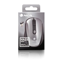 NGS NGS HAZE GRAY - SOURIS OPTIQUE SANS FIL À NANO-RÉCEPTEUR 2,4 GHZ -800/1600 DPI - GRIS