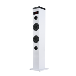 NGS NGS SKY CHARM WHITE - Tour de son 50W Bluetooth (USB/Radio FM/AUX) ENTRÉE OPTIQUE - Blanc
