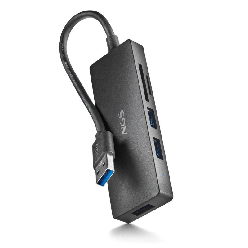 NGS NGS - IHUB READER - USB 3.0 - 3x USB 3.0 / Lecteur de Carte