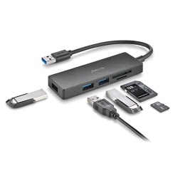 NGS NGS - IHUB READER - USB 3.0 - 3x USB 3.0 / Lecteur de Carte