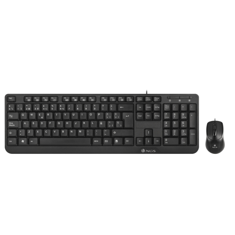 NGS NGS - COCOA KIT FRENCH - CLAVIER (AZERTY) ET SOURIS FILAIRE - NOIR