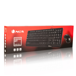 NGS NGS - COCOA KIT FRENCH - CLAVIER (AZERTY) ET SOURIS FILAIRE - NOIR