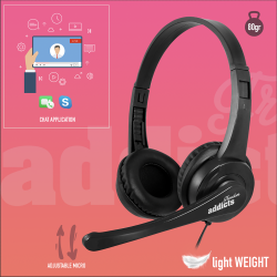 NGS NGS VOX 505 USB - CASQUE STÉRÉO AVEC CONNEXION USB ET CONTRÔLE DU VOLUME