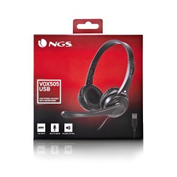 NGS NGS VOX 505 USB - CASQUE STÉRÉO AVEC CONNEXION USB ET CONTRÔLE DU VOLUME