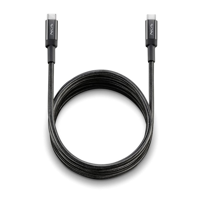 NGS NGS KNOT 100W-3 - Câble Charge Rapide USB C vers USB C de 3 m - Noir