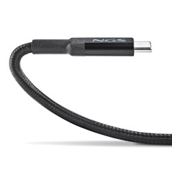 NGS NGS KNOT 100W-3 - Câble Charge Rapide USB C vers USB C de 3 m - Noir