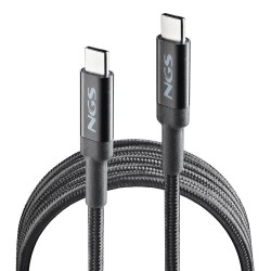 NGS NGS KNOT 100W-3 - Câble Charge Rapide USB C vers USB C de 3 m - Noir