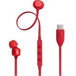JBL JBL TUNE 310C - Ecouteurs Filaires USB-C - ROUGE