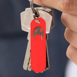 PROTECTION EN SILICONE + AIGUILLE A CARTE SIM - ROUGE