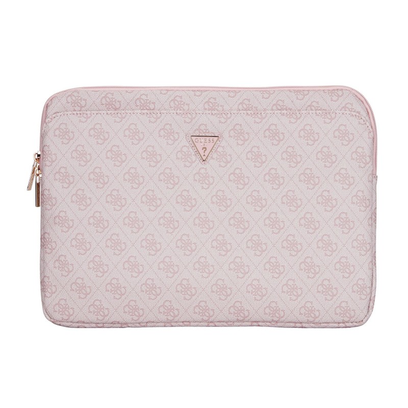 Guess GUESS : Housse PU 4G Triangle Logo pour Ordinateur Portable / Porte Documents 14" Rose Guess GUESS : Housse PU 4G Triangle Logo pour Ordinateur Portable / Porte Documents 14" Rose