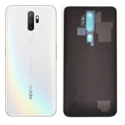 OPPO Vitre Arrière Oppo A5 2020 Blanc sans Contour lentille (Original Démonté) - Grade AB