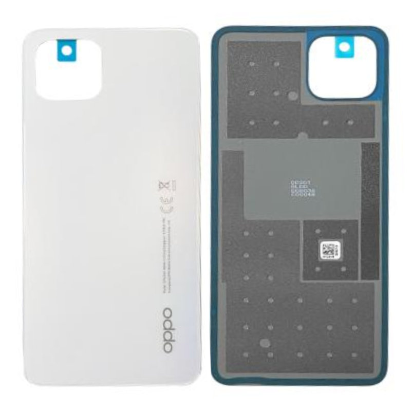 OPPO Vitre Arrière Oppo Reno4 Z 5G Sans Contour lentille Blanc (Original Démonté) - Grade A