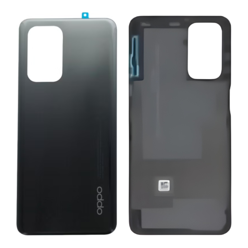 OPPO Vitre Arrière Oppo F19 sans Contour Lentille Noir (Original Démonté) - Grade AB