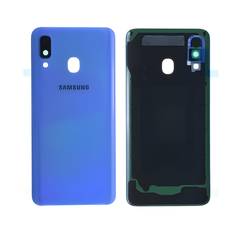 Samsung Vitre arrière Samsung Galaxy A40 (A405F) Bleu(Original Démonté) - Grade A