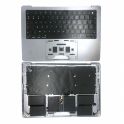 Apple Châssis Complet Apple MacBook Pro 14″ Argent A2442 - Châssis + Batterie + Clavier AZERTY - Grade A