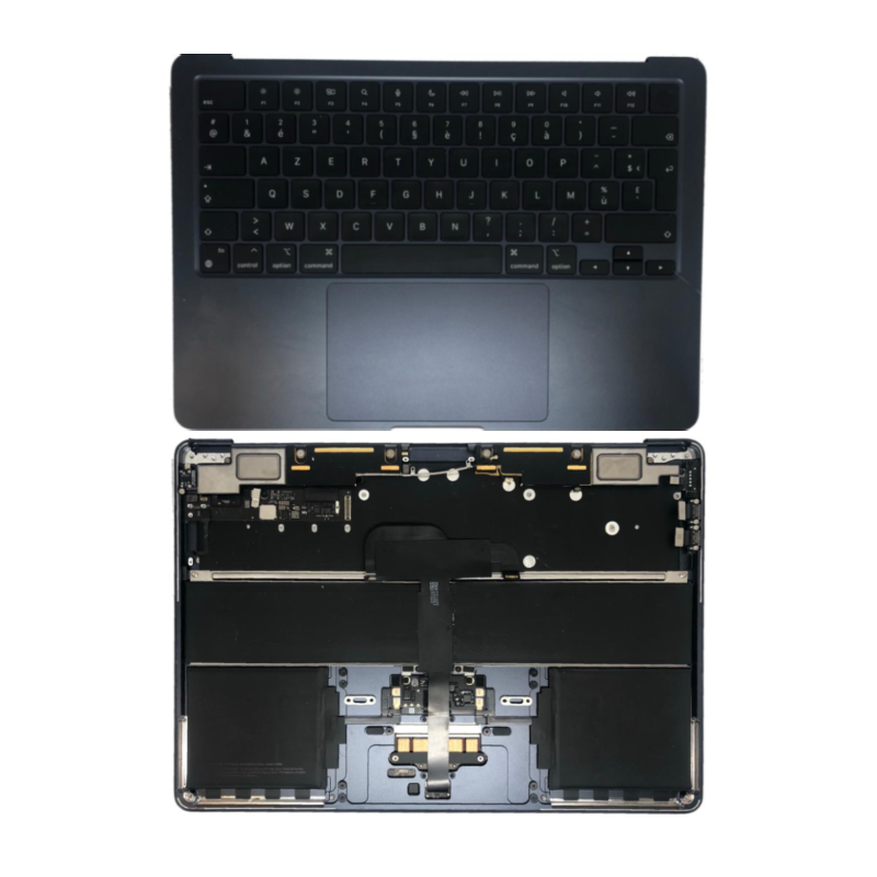 Apple Châssis Complet Apple MacBook Air 13 ″ Minuit A2681 - Châssis + Batterie + Tactile + Clavier AZERTY - Grade AB