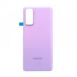 Samsung Vitre arrière Samsung Galaxy S20 FE 4G/5G 2020 (G780F/G781B) sans Contour Lentille Lavander (Original Démonté) - Grade A