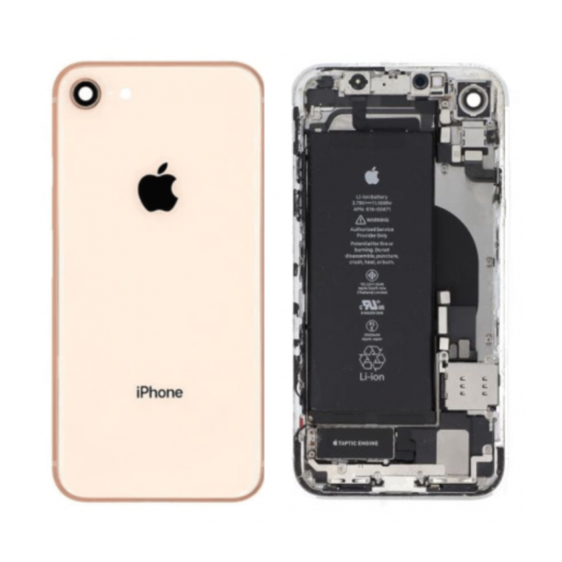 Apple Châssis Complet iPhone 8 Plus Or - Connecteur de Charge + Batterie (Origine Demonté) Grade AB