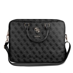 Guess GUESS : Sacoche PU 4G 15"/16" avec logo triangulaire, GRIS (pour laptop 13"/14"/15"/16", documents...)