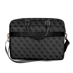 Guess GUESS : Sacoche PU 4G 15"/16" avec logo triangulaire, GRIS (pour laptop 13"/14"/15"/16", documents...)