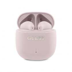 Guess Écouteurs sans fil Guess TWS avec logo imprimé classique, Rose